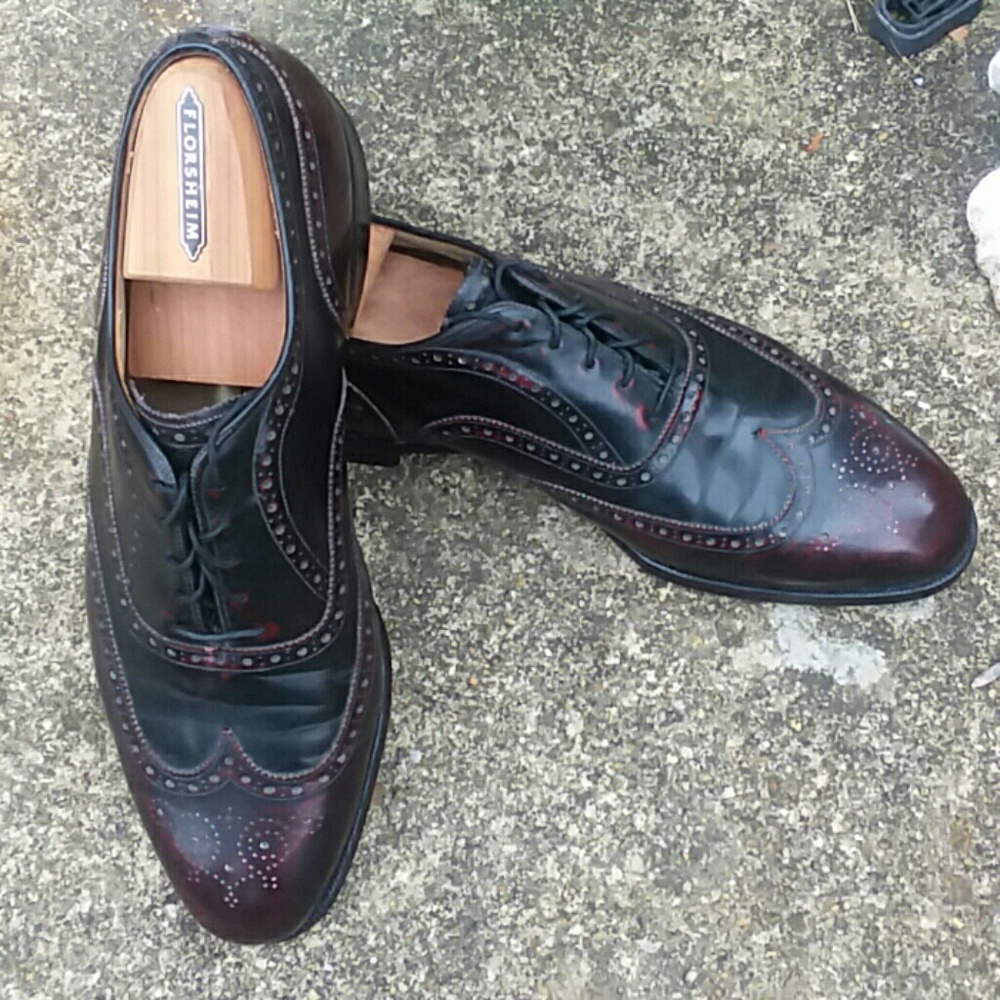 Johnson and Murphy lace wing tips with Florsheim s